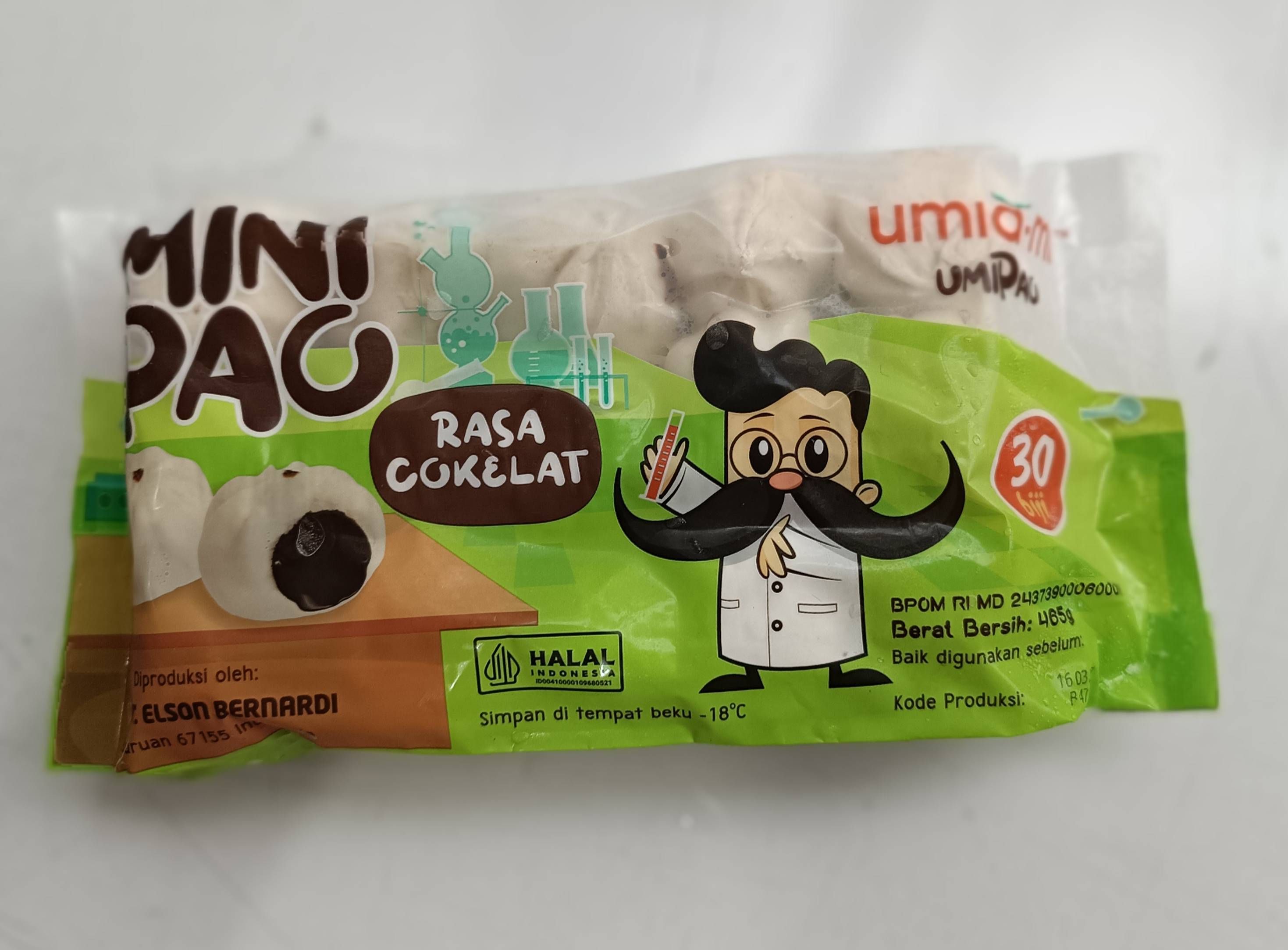 Minipao isi coklat 